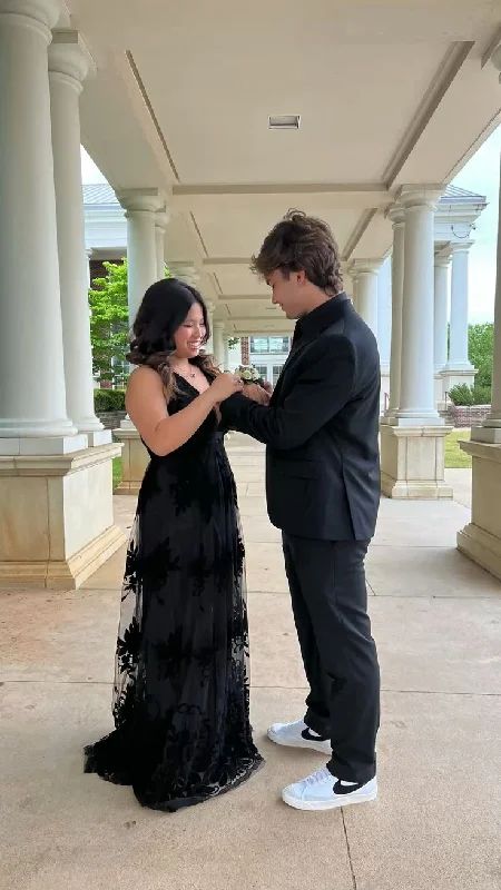 Exclusive Access oversized dressBlack A-line V Neck Prom Dress,Black Evening Gown Y6517 Exclusive Access oversized dressBlack A-line V Neck Prom Dress,Black Evening Gown Y6517