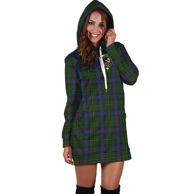 Seasonal Clearance Skene Tartan Hoodie Dress with Family Crest