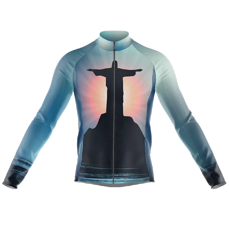 fashionable workout wearDon't Follow Me, Follow Jesus V2 Long Sleeve Cycling Jersey