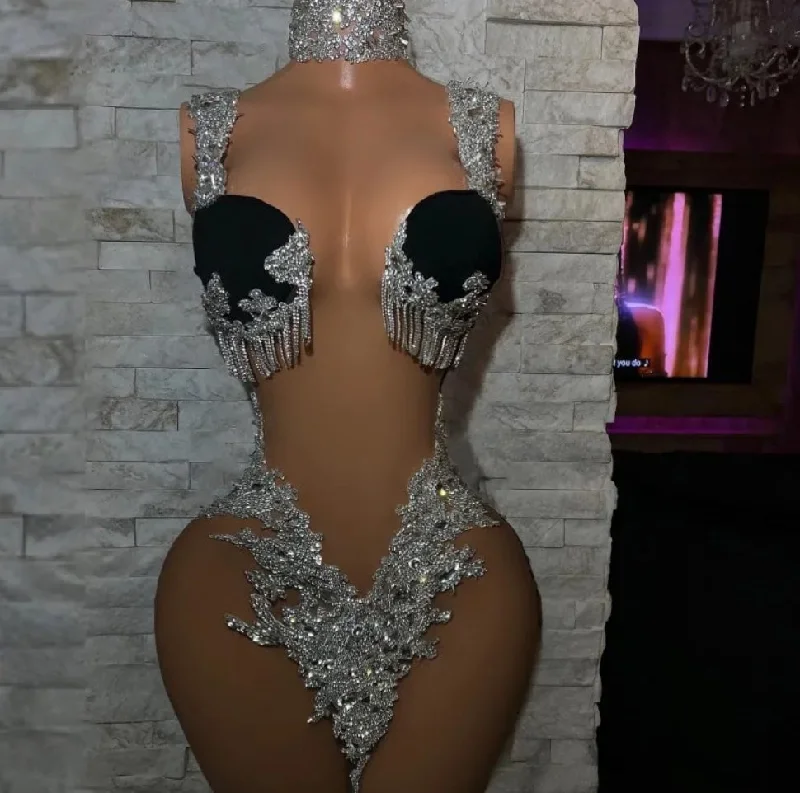 Special Offer chic shift dressGlam See Through Short Prom Dress 2024 Rhinestone Applique Women Birthday Luxury Party Gowns Formal Occasion Dresses
