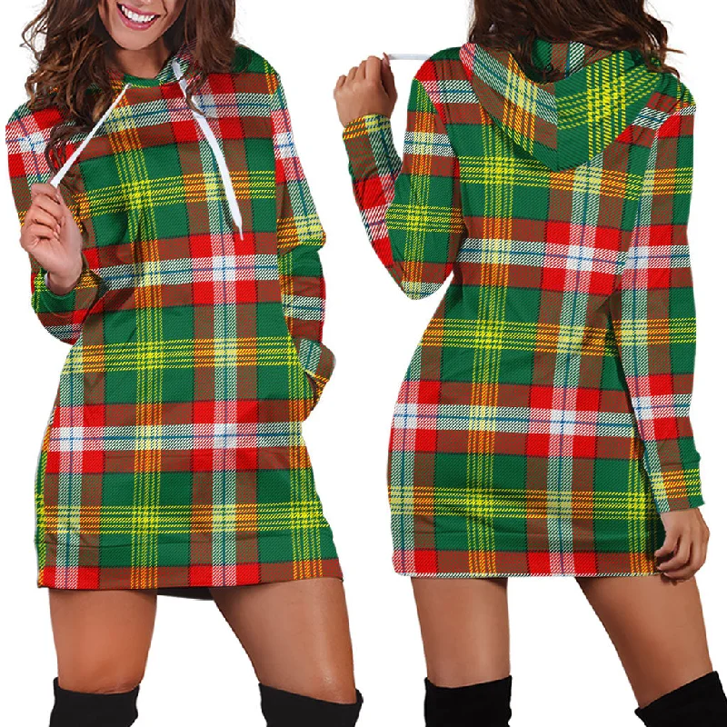 Year-End Sale Northwest Territories Canada Tartan Hoodie Dress