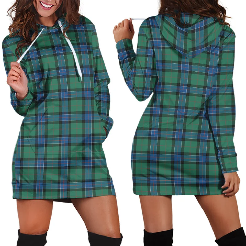 Special Promotion Sinclair Hunting Ancient Tartan Hoodie Dress
