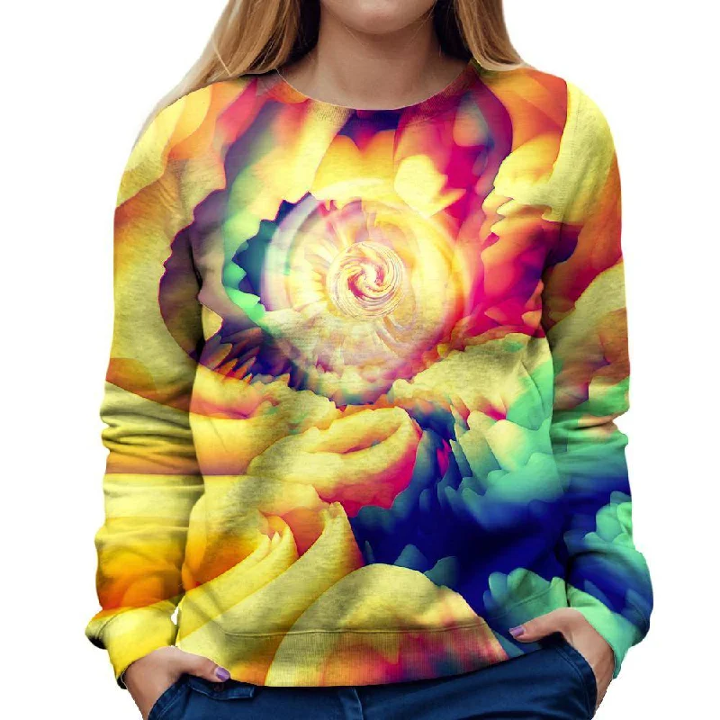 stylish athletic hoodieAbstract Spin Womens Sweatshirt