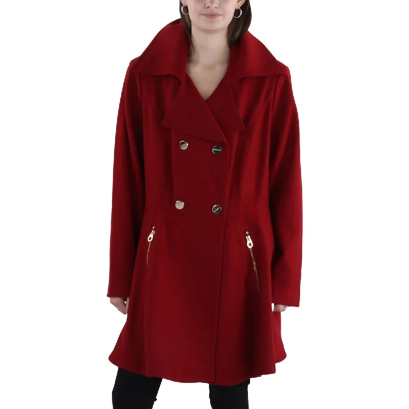 Super Sale everyday winter coatPlus Womens Wool Blend Long Pea Coat