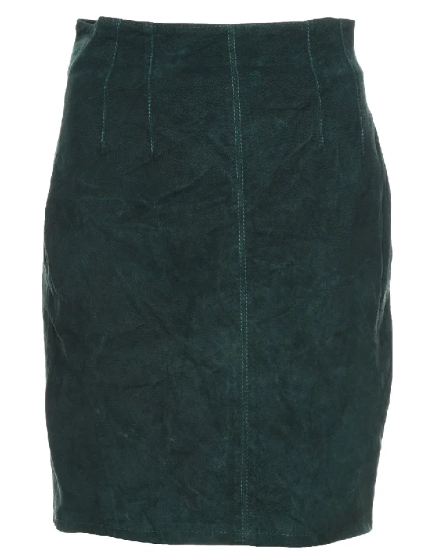 Lowest Prices windbreaker jacketDark Green Suede Skirt - S