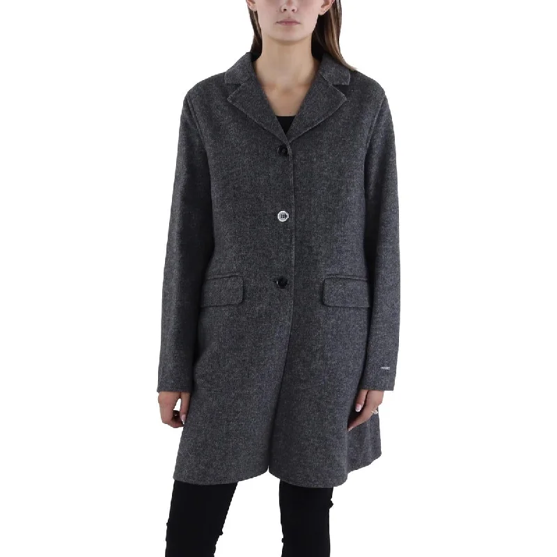 high-quality coatWomens Wool Blend Heathered Wool Coat