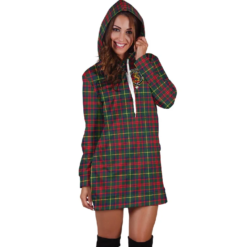 Mega Deal MacKintosh Hunting Modern Tartan Hoodie Dress with Family Crest