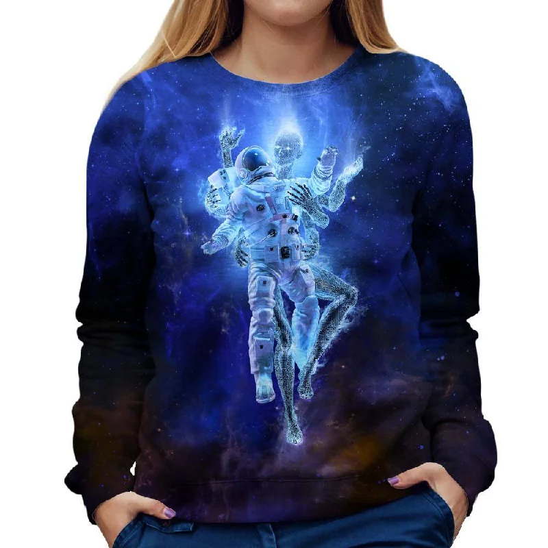 vibrant athletic hoodieDeep Space Embrace Womens Sweatshirt