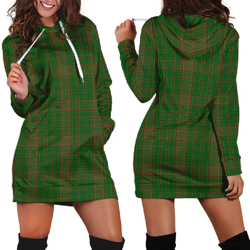 Price Drop Terry Tartan Hoodie Dress