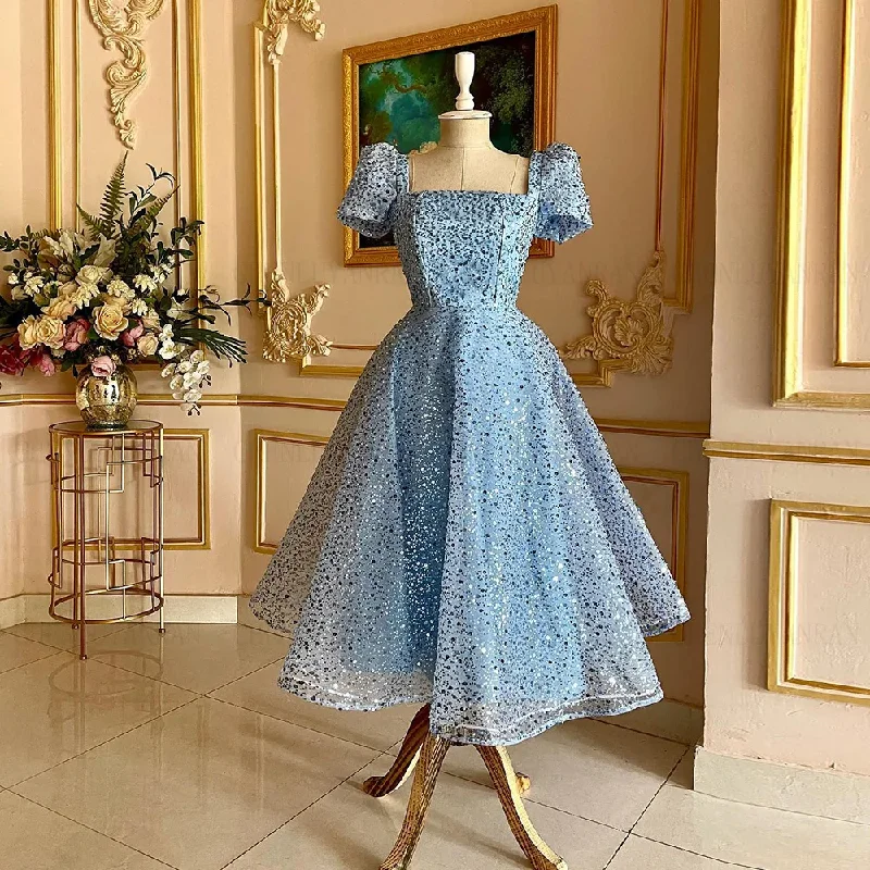 Don't Wait mini dressSky Blue Formal Occasion Dresses 2024 Shinny Short Sleeves A-line Party Dress Exquisite Sequin Evening Gowns فساتين مناسبة رسمية Don't Wait mini dressSky Blue Formal Occasion Dresses 2024 Shinny Short Sleeves A-line Party Dress Exquisite Sequin Evening Gowns فساتين مناسبة رسمية