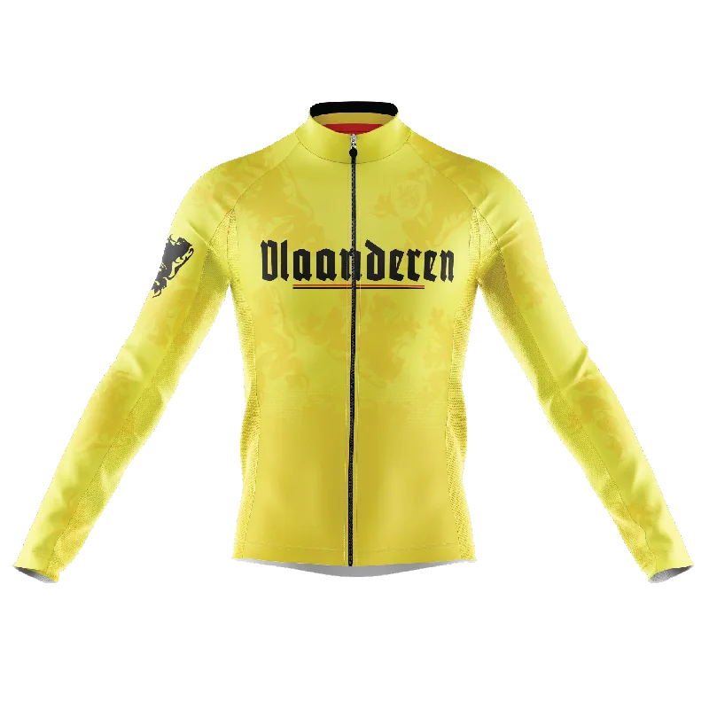 retro sports hoodieVlaanderen Flanders S1 Long Sleeve Cycling Jersey