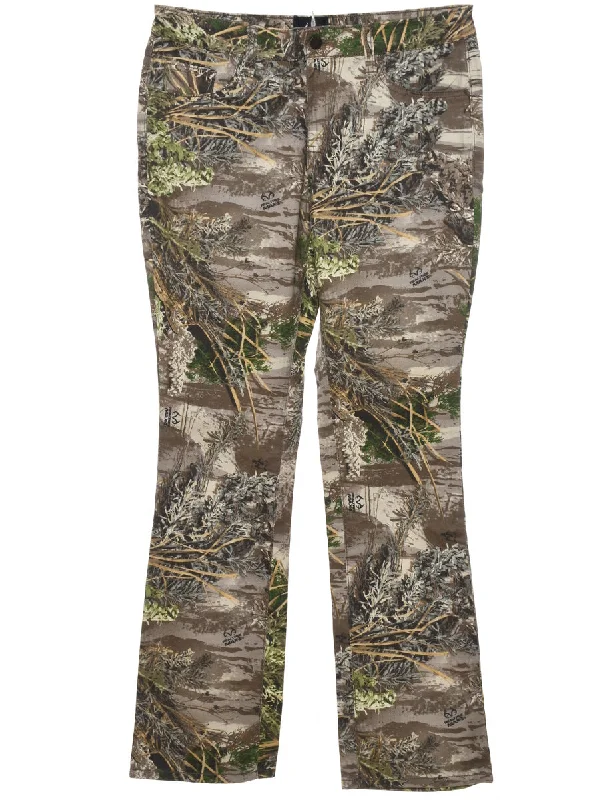 Weekend Flash Sale stylish coatWoodland Camouflage Design Trousers - W32 L31