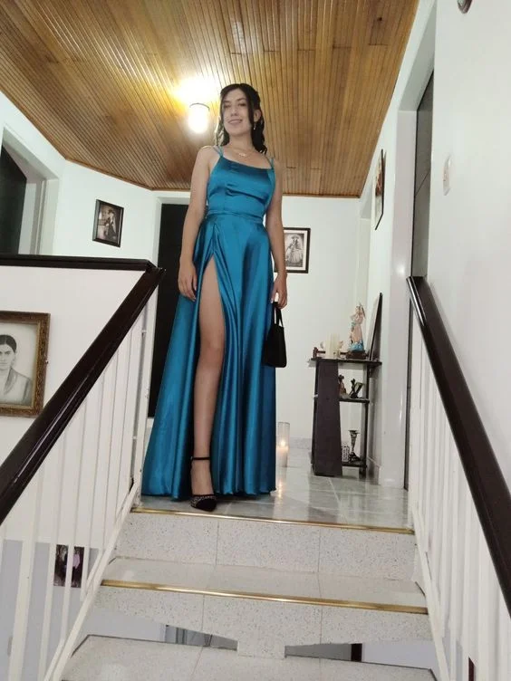 Savings Bonanza bohemian dressSimple A-line Satin Prom Dress With Slit,A-line Senior Prom Dress Y6775 Savings Bonanza bohemian dressSimple A-line Satin Prom Dress With Slit,A-line Senior Prom Dress Y6775