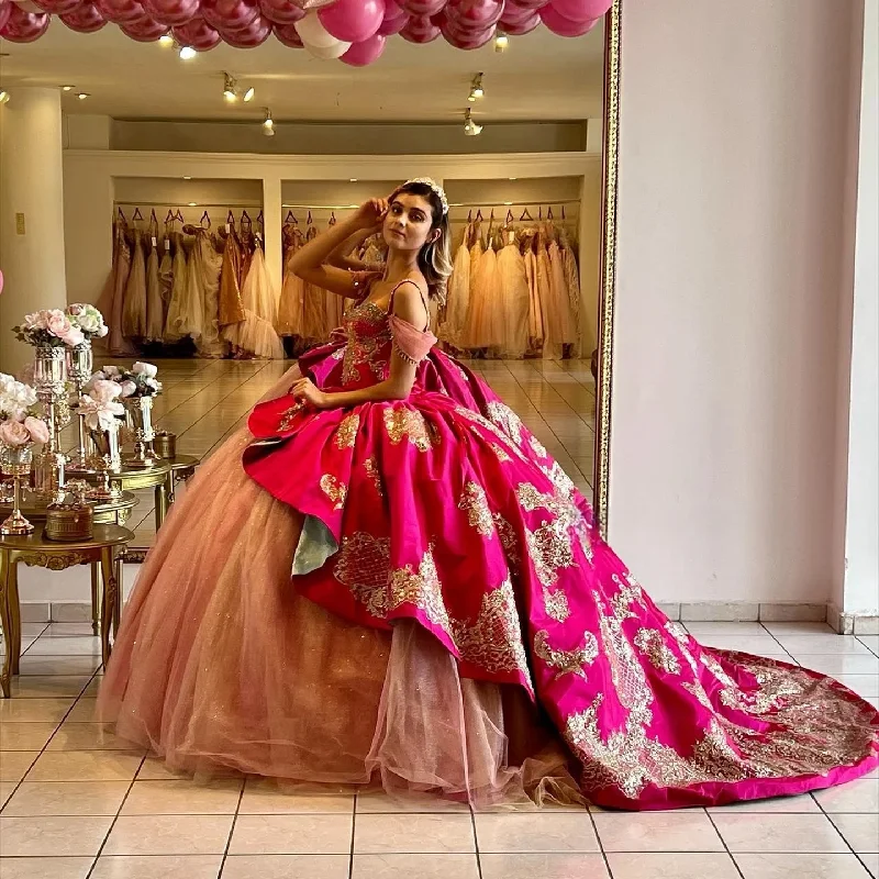 Special Discount silk dressFuchsia Princess Quinceanera Dresses Ball Gown Spaghetti Straps Tulle Appliques Sweet 16 Dresses 15 Años Mexican Special Discount silk dressFuchsia Princess Quinceanera Dresses Ball Gown Spaghetti Straps Tulle Appliques Sweet 16 Dresses 15 Años Mexican
