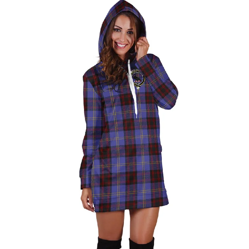 Online Only Rutherford Tartan Hoodie Dress with Family Crest