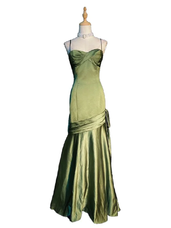Buy More, Save More off-shoulder dressGreen Spaghetti Straps Elegant Long Prom Dress Y7154 Buy More, Save More off-shoulder dressGreen Spaghetti Straps Elegant Long Prom Dress Y7154