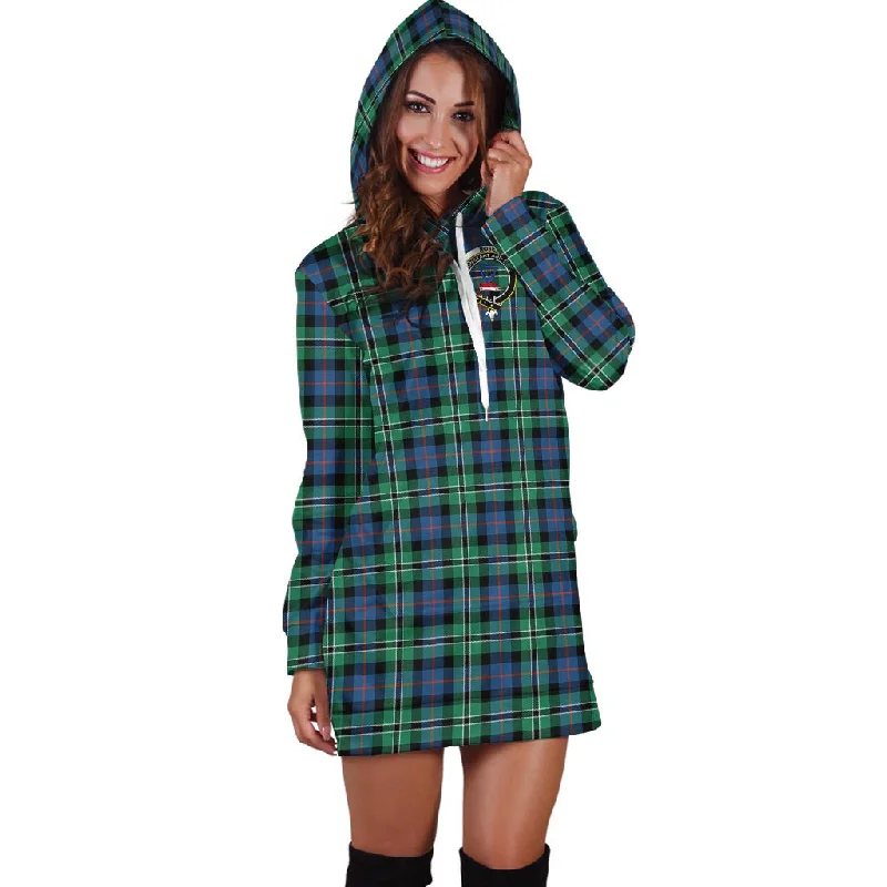 Bargain Prices Rose Hunting Ancient Tartan Hoodie Dress with Family Crest