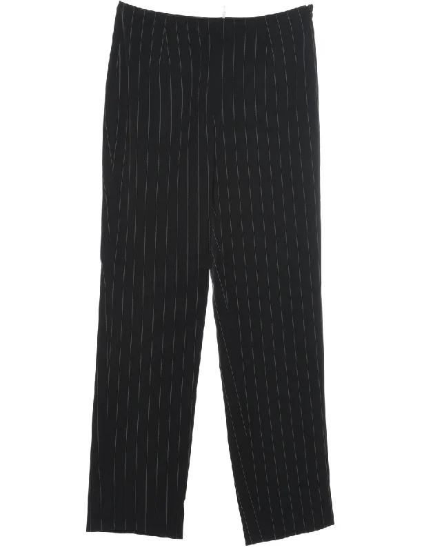 Grand Opening Sale fashionable outerwearStriped Black & White Casual Trousers - W28 L29