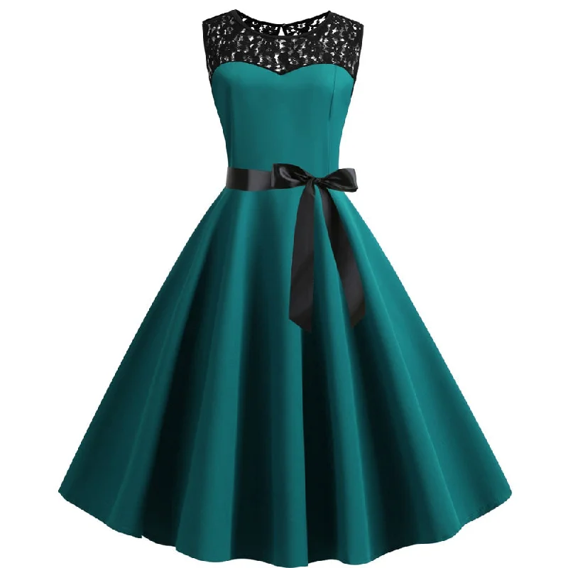 Fantastic Offers ruched dressBerriesJam - 2024 Slash Neck Lace Swing Rockabilly Party Midi Dress Fantastic Offers ruched dressBerriesJam - 2024 Slash Neck Lace Swing Rockabilly Party Midi Dress