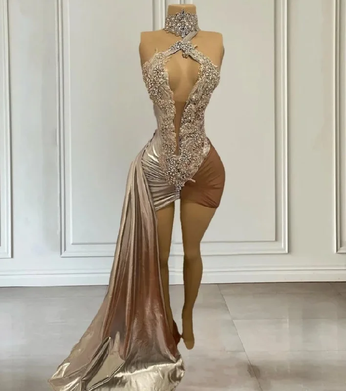 Inventory Reduction ruched dressLuxury Short Prom Dress For Women High Neck Diamond Dresses For Your Birthday Beading Party Gowns Vestidos De Graduación Inventory Reduction ruched dressLuxury Short Prom Dress For Women High Neck Diamond Dresses For Your Birthday Beading Party Gowns Vestidos De Graduación