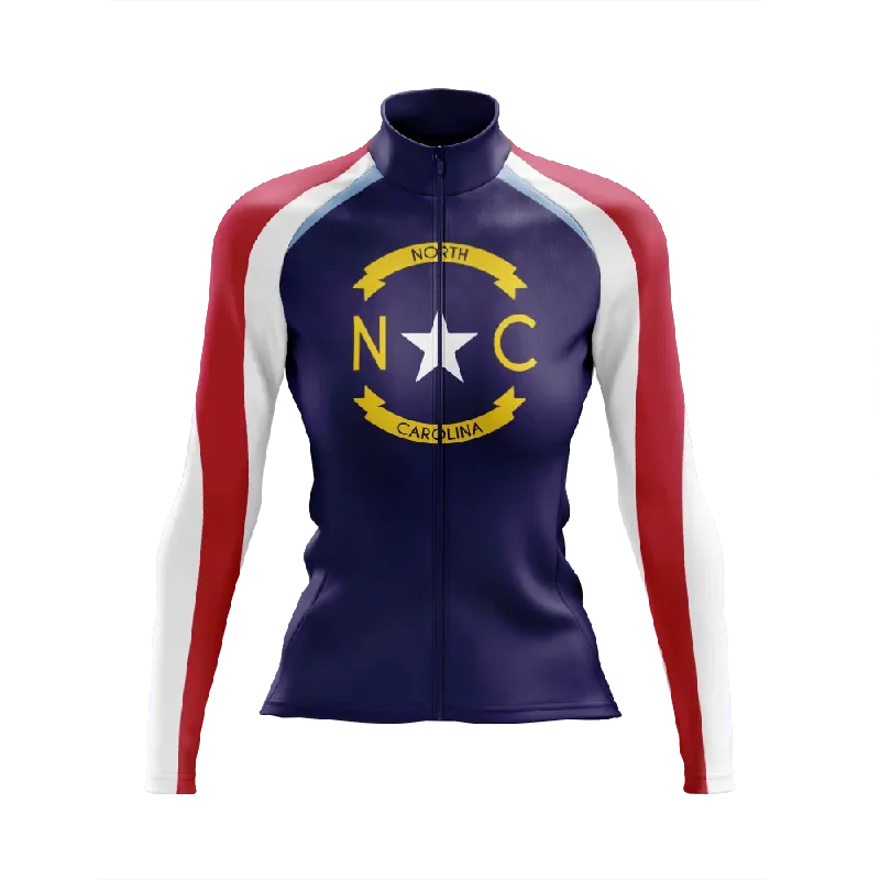 Big Discounts trendy sports sweatshirtWomen's North Carolina Long Sleeve Cycling Jersey Big Discounts trendy sports sweatshirtWomen's North Carolina Long Sleeve Cycling Jersey