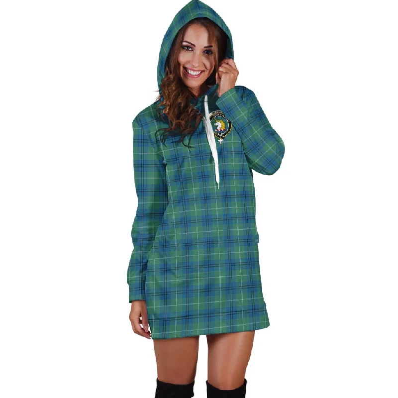 Discount Extravaganza Oliphant Ancient Tartan Hoodie Dress with Family Crest