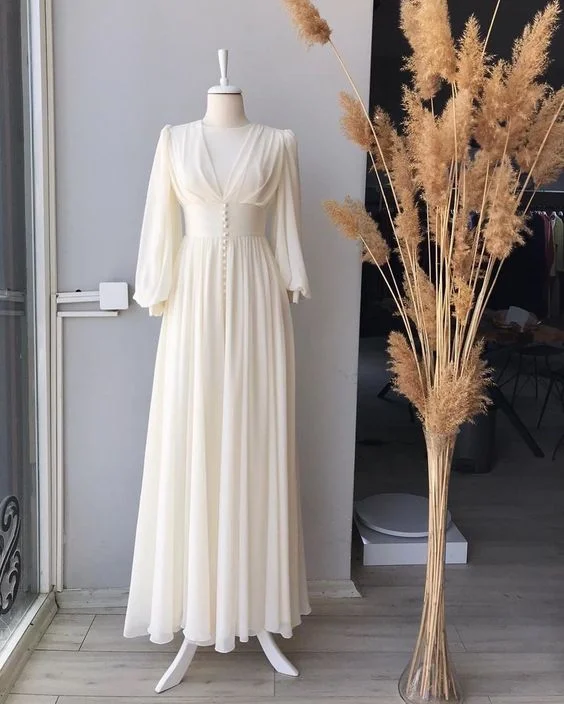 Season Finale Sale high-waisted dressModest A-line V Neck Long Chiffon Prom Dress Y6735 Season Finale Sale high-waisted dressModest A-line V Neck Long Chiffon Prom Dress Y6735
