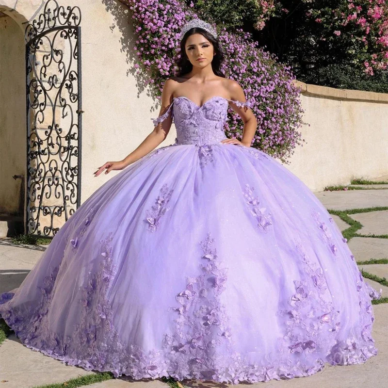 Overstock Sale classic fit-and-flare dressLavender Quinceanera Dress Sweetheart 3D Bow Butterfly Lace Ball Gown With Cape Crystal Sweet 15 Vestidos De XV Años Overstock Sale classic fit-and-flare dressLavender Quinceanera Dress Sweetheart 3D Bow Butterfly Lace Ball Gown With Cape Crystal Sweet 15 Vestidos De XV Años