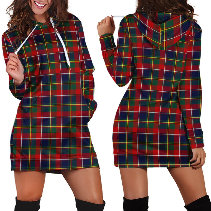 New Deals Quebec Province Canada Tartan Hoodie Dress