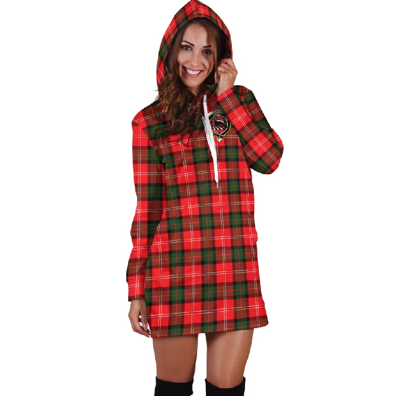 Price Drop Nesbitt (Nisbet) Tartan Hoodie Dress with Family Crest