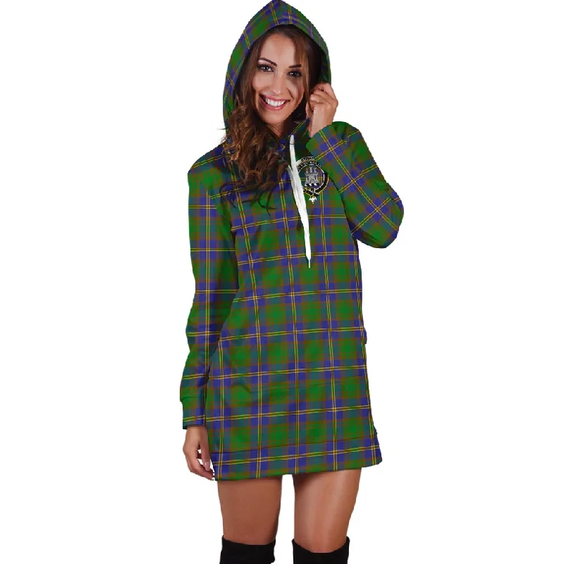 Blowout Deals Strange of Balkaskie Tartan Hoodie Dress with Family Crest