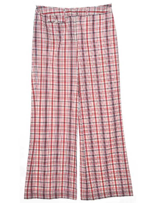 Discount Days fashion-forward coatMulti-colour Checked Trousers - W30 L31