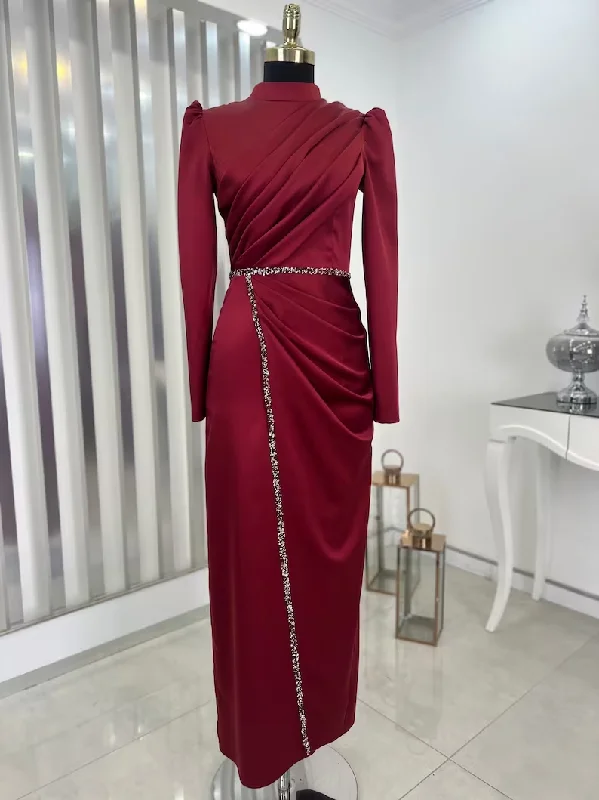 Customer Appreciation Sale elegant evening dressElegant Sheath Long Sleeves Prom Dress,Muslim Dress Y6902 Customer Appreciation Sale elegant evening dressElegant Sheath Long Sleeves Prom Dress,Muslim Dress Y6902