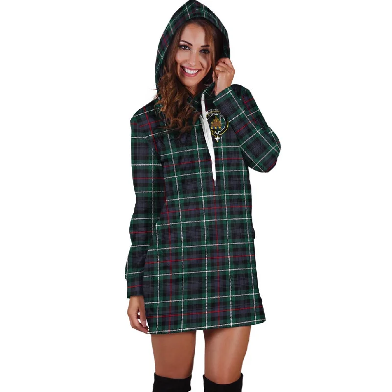 Midnight Sale MacKenzie Modern Tartan Hoodie Dress with Family Crest
