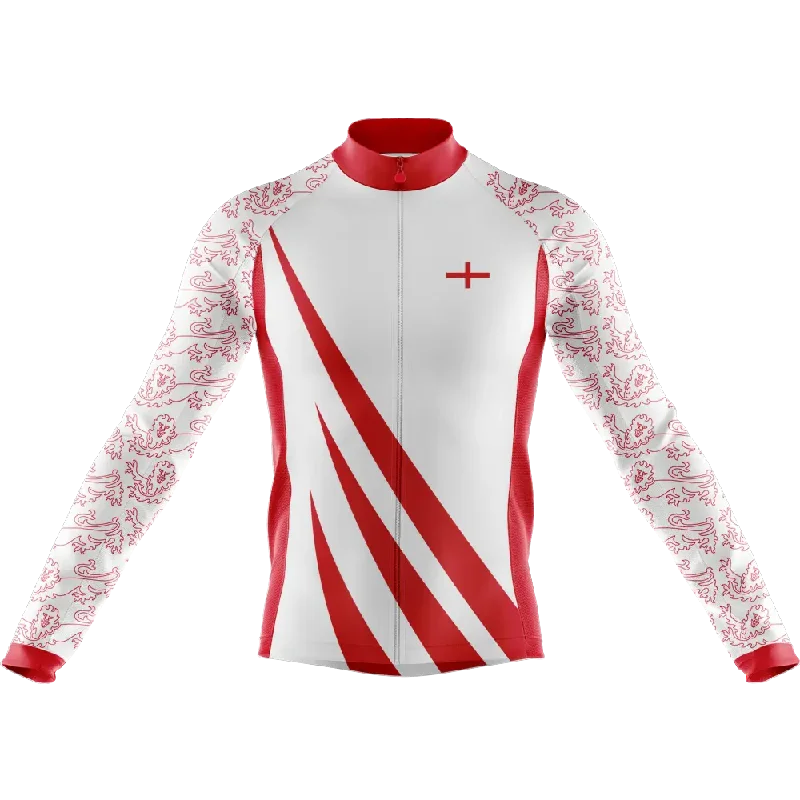 casual workout hoodieEngland Long Sleeve Cycling Jersey