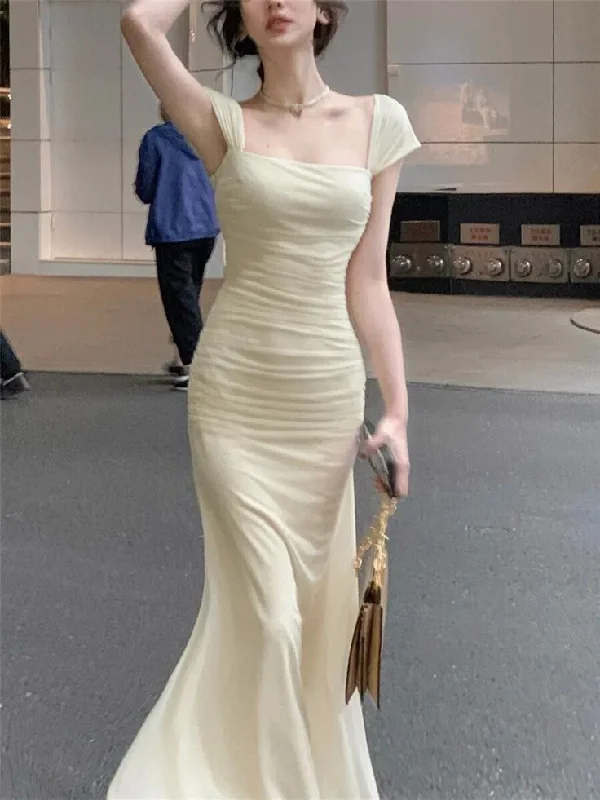 winter dressWomen Elegant Summer New Fashion Evening Dress Vestidos Vintage Bodycon Y6901