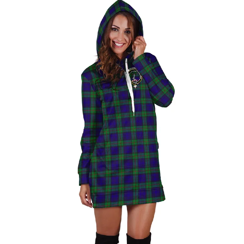 Grand Opening Sale MacKinlay (McKinlay) Tartan Hoodie Dress with Family Crest