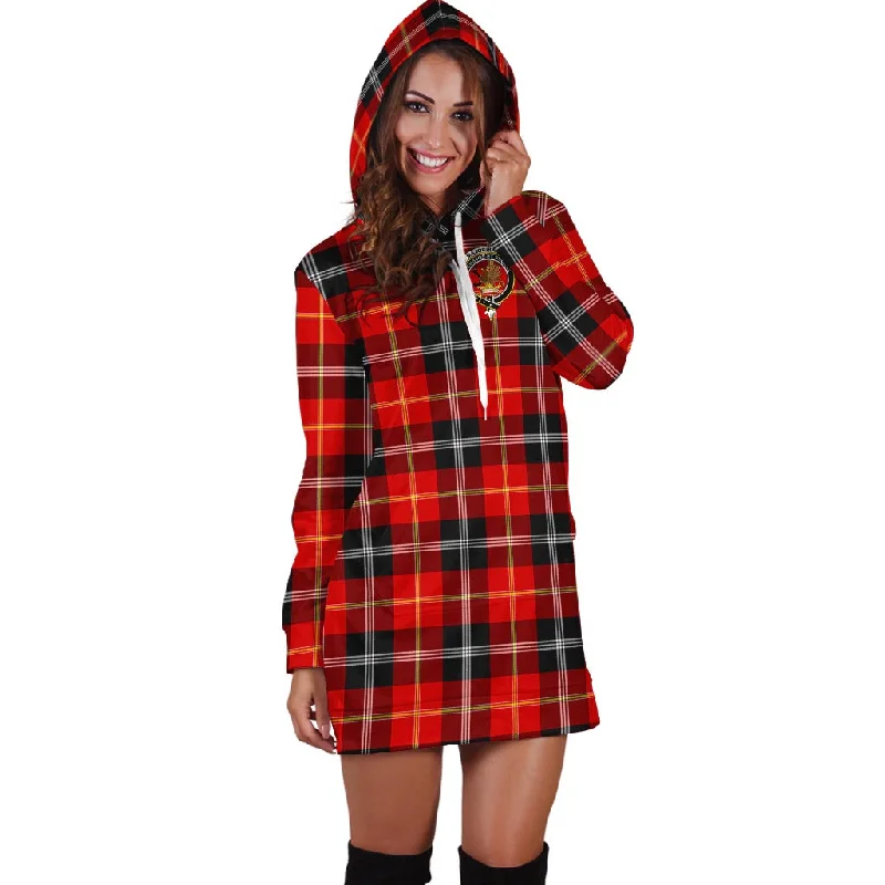 Deal Mania Majoribanks Tartan Hoodie Dress with Family Crest