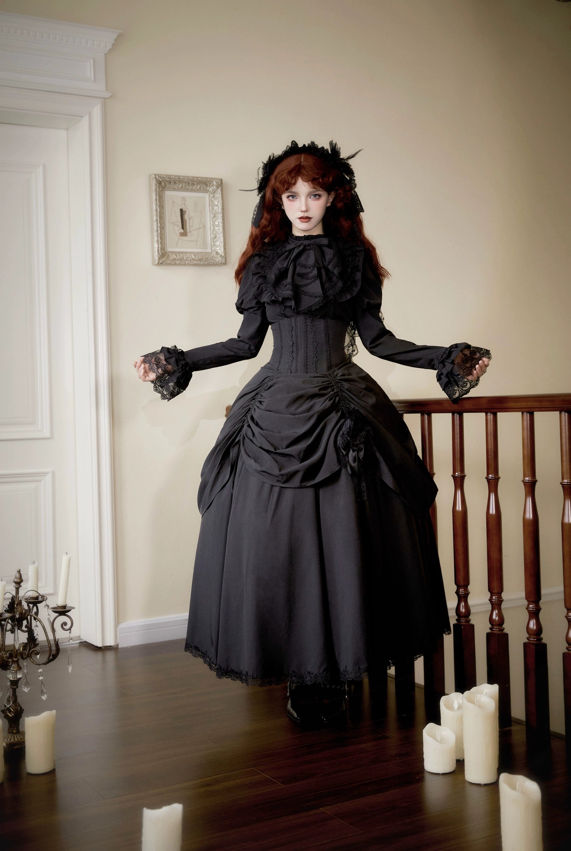 luxury dressThe Original Witch~Gothic Lolita Dress Fishbone Lifting Corset SK Shirt