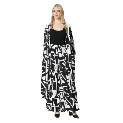 Closeout oversized coatPrinciples Womens/Ladies Geometric Longline Kimono