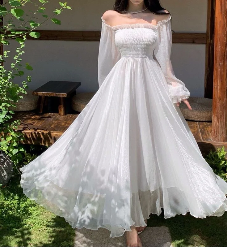 Bargain Blast puff sleeve dressWhite Tulle Dress,Long Sleeve Fairy Dress,Fairy Prom Dress Y6730 Bargain Blast puff sleeve dressWhite Tulle Dress,Long Sleeve Fairy Dress,Fairy Prom Dress Y6730
