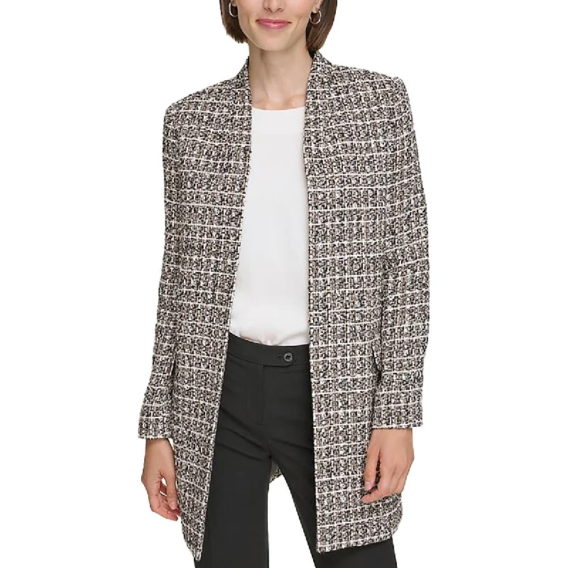 While Supplies Last stylish raincoatWomens Textured Open Front Long Coat