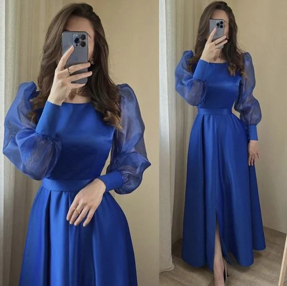 trendy dressRoyal Blue Evening Dresses Prom Gowns Formal Women Dress Y7102