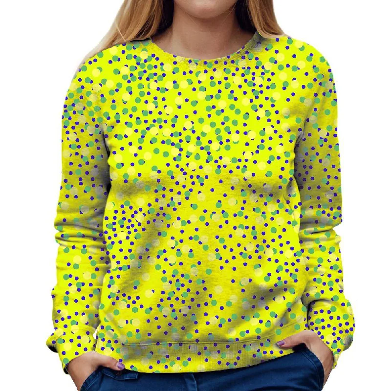 sleek gym hoodieMixed Dots Womens Sweatshirt