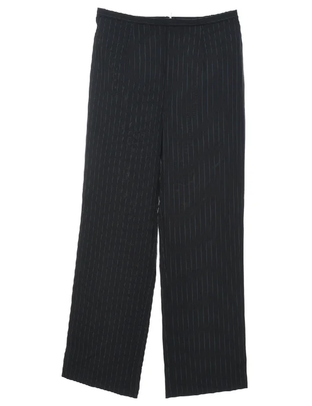 Exclusive Access comfortable winter coatBlack Pinstriped Trousers - W28 L31