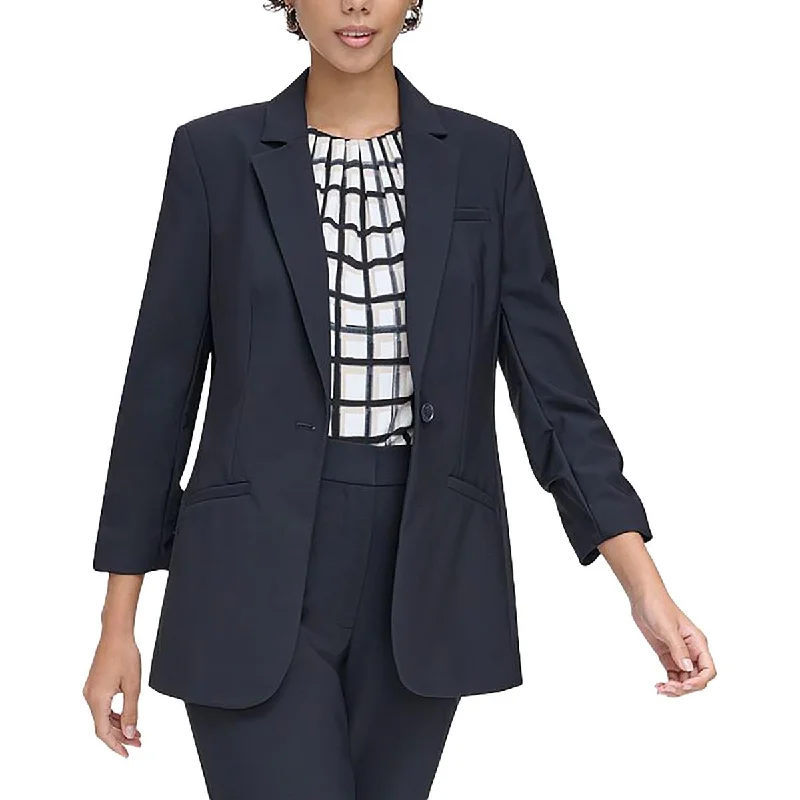 Mega Sale vintage trench coatWomens Solid Business One-Button Blazer