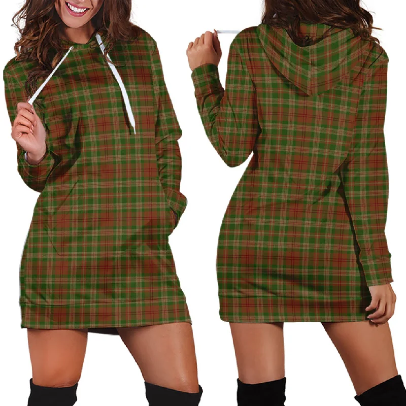 Don't Wait Pierce Tartan Hoodie Dress