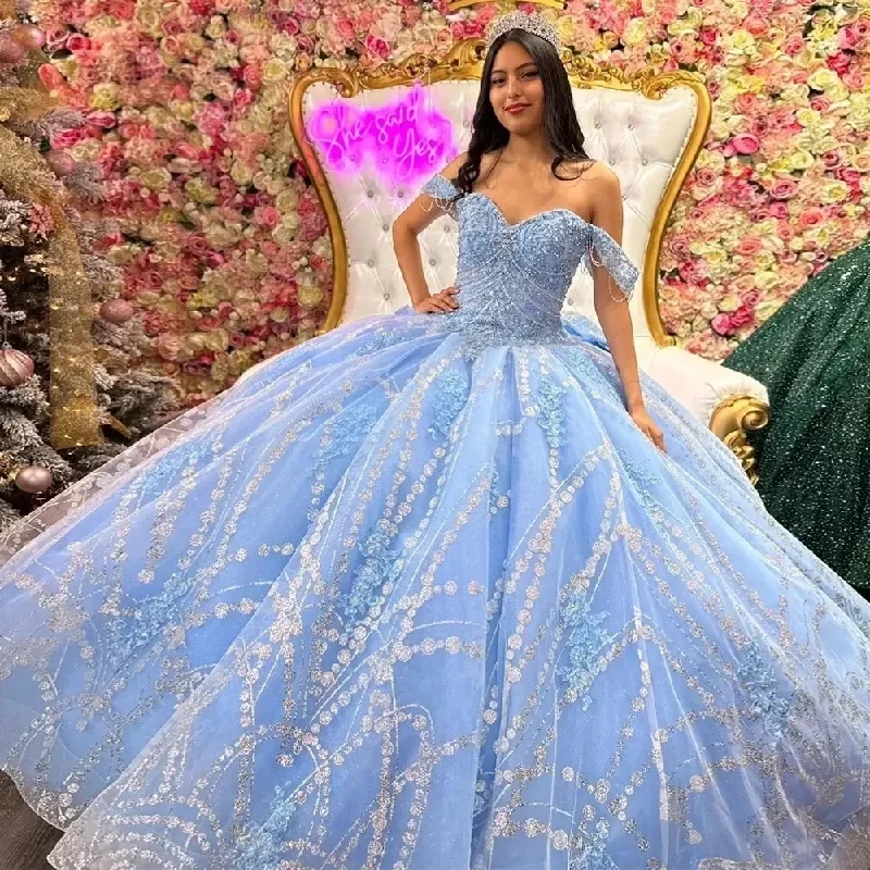 Daily Deals chic slip dressGlitter Blue Sky Quinceanera Dresses for Prom Gowns Sweetheart Beading Vestidos De 15 Anos Big Bow Tie Sweet 16 Robes Daily Deals chic slip dressGlitter Blue Sky Quinceanera Dresses for Prom Gowns Sweetheart Beading Vestidos De 15 Anos Big Bow Tie Sweet 16 Robes