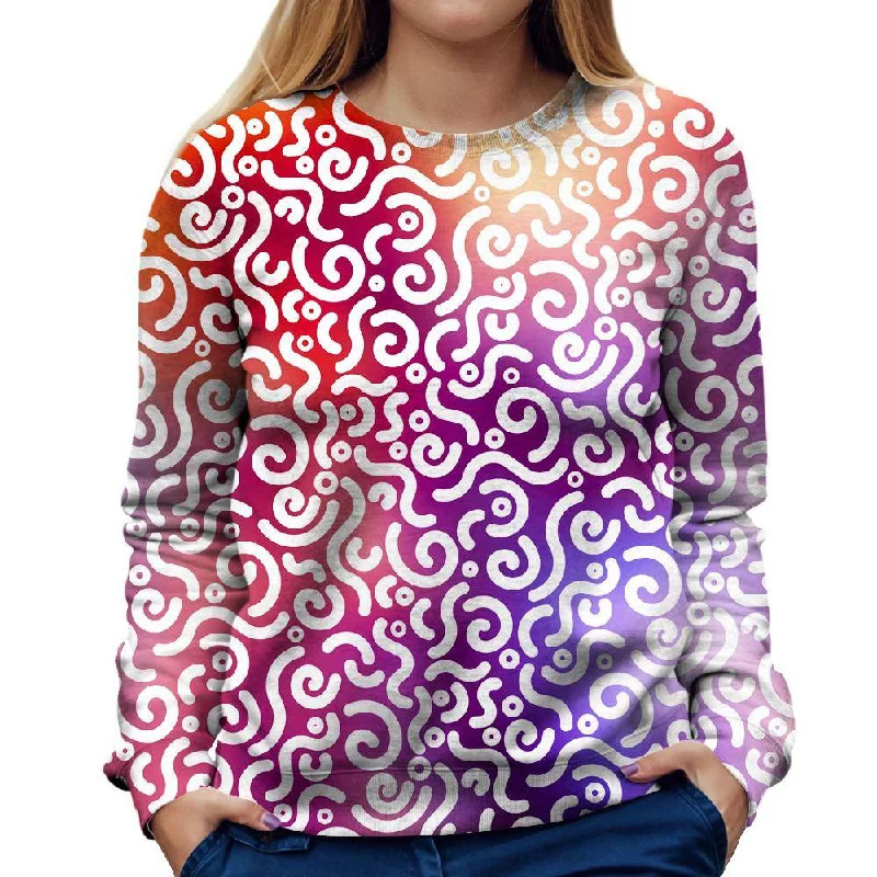 comfy workout wear hoodieAbstract Rotation Womens Sweatshirt