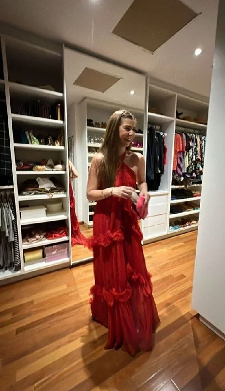Final Clearance bodycon dressElegant Red Long Evening Dress,Red Party Gown Y6138